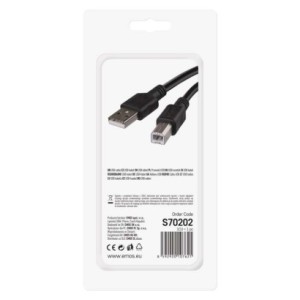 EMOS  USB 2.0 A/M-B/M 2M S70200 | S70202