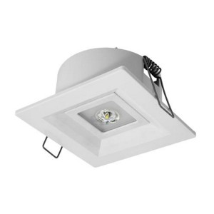 oprawa LOVATO P ECO LED 3W (opt. otwarta) 1h jednozadaniowa biała | LVPO/3W/E/1/SE/X/WH