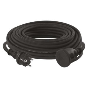 Emos Przedłużacz 1G 20M 1,5mm guma  P01720