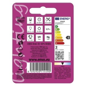 Emos  Żar. LED CLS JC 1,9W(21W) 210lm G9 NW | ZQ9527