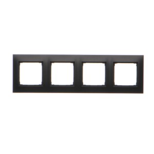 Ramka 4-krotna DR4/49 czarny mat
