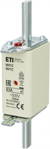 ETI Wkładka topikowa NH1C gG 63A/500V  004184212