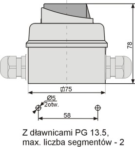 Łącznik LUK E12-13 w obudowie 0-1 3f  921213