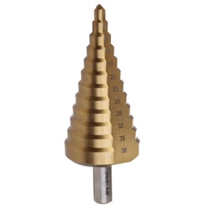 Wiertło stopniowe do metalu HSS TIN 6.0-38.0 | 77802