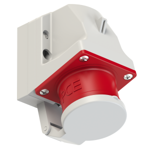 PCE Wtyczka odbiornikowa 16A 5P IP44 z klap + pods | 515-6d
