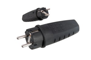 PAWBOL Wtyczka gum.przen.16A/250V IP44  D.3158L