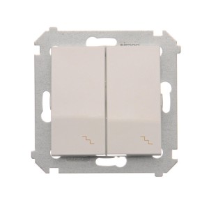 Łącz.sch.2x podśw.śr. DW6/2L.01/11