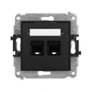 KARLIK MINI Gniazda komputerowe podwójne 2xRJ45 | 12MGK-2