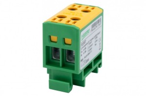 F-ELEKTRO Listwa LZ w korpusie ZU 1-torowa 2x16/2x16mm2- szara | F2.0536