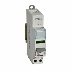 Legrand Przycisk bistabilny z lampką zieloną 1NO 110/400VAC  | 412914