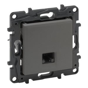 Niloe Step - gniazdo RJ45 kat. 6 FTP- kolor stalowy | 863461