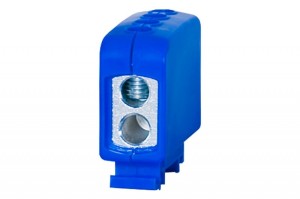 Listwa zacisk. w korpusie 2x35 / 2x35mm2 niebieska | F2.0138