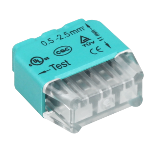 Złączka instalacyjna wciskana 3-przewodowa; na drut 0,75-2,5mm²; IEC 300V/24A; 10 szt. | OR-SZ-8004/3/10