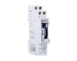 Noark Programator czasowy na szynę TH-35 1P (230V AC), 1-modułowy - mechanizm synchroniczny | 111721