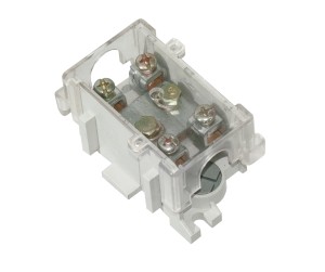 Listwa zaciskowa LG 1x25/16 termoplastyczna z osłoną | E.4028