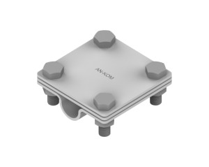 An-kom  Złącze uziomowe 3 płytki, B=40mm, fi16 mm /OG/    TYP AN-52H/OG/ | F195048