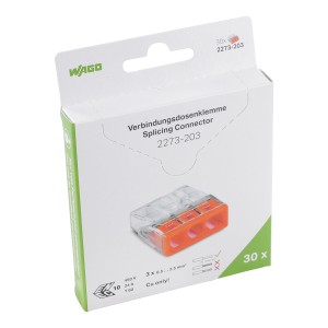 WAGO Złączka Compact do puszek przewód jednodrut.2024-04-22 06:20:04 | 2273-203/995-030