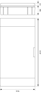EPL Rozdzielnia podtynkowa SRp-36 (3x12 N+PE 2.36