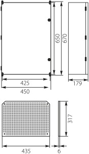 EPL Uni-3 Obudowa z tworzywa "Unibox" 650x450x179 | 43.3
