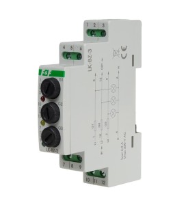 F&F Gniazda bezp. potrójne z wsk. faz 3xLED 1mod. | LK-BZ-3K